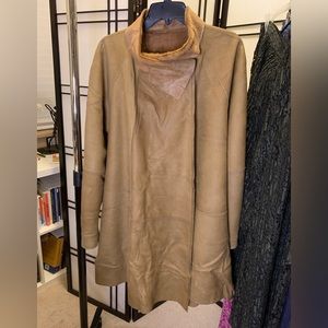 Beige Coat (real fur/leather)